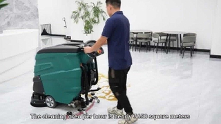 F60TW Double Brush Walk Behind Floor Scrubber 