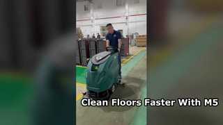 M5 Walk Behind Floor Scrubber Fast Marble Cleaning